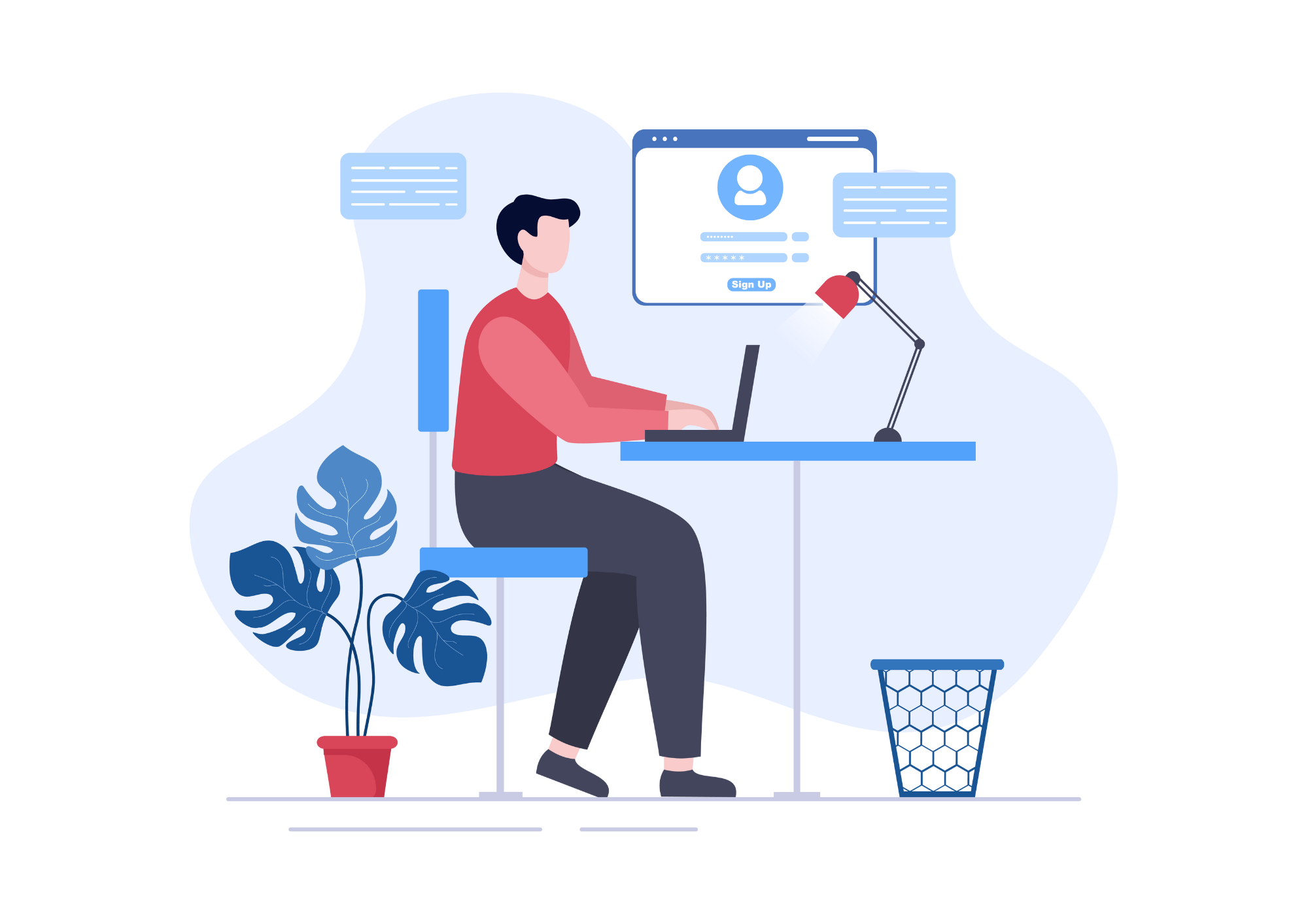 Contact illustration